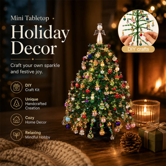 Kit de bricolage pour sapin de Noël en perles