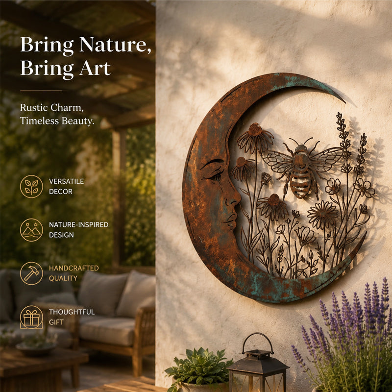 🌙Décoration murale « Dragonfly Moon »