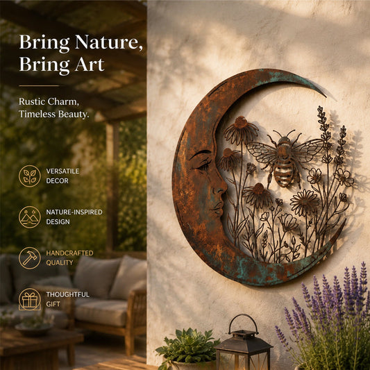 🌙Décoration murale « Dragonfly Moon »