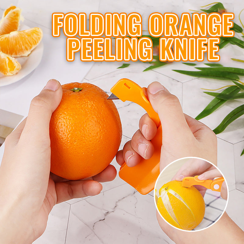 🍊Couteau pliant pour éplucher les oranges — Épluchage sans effort, sans salissures, idéal pour les déplacements