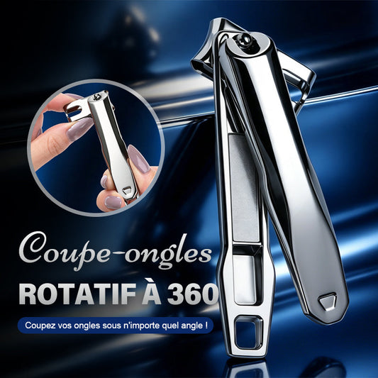 Pince à ongles rotative à 360 degrés en acier inoxydable multi
