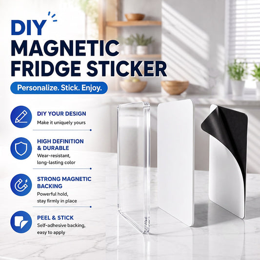 😍20 % de réduction pour l'achat de 3 articles🧲Kit de fabrication d'aimants de réfrigérateur à faire soi-même, avec de l'acrylique transparent
