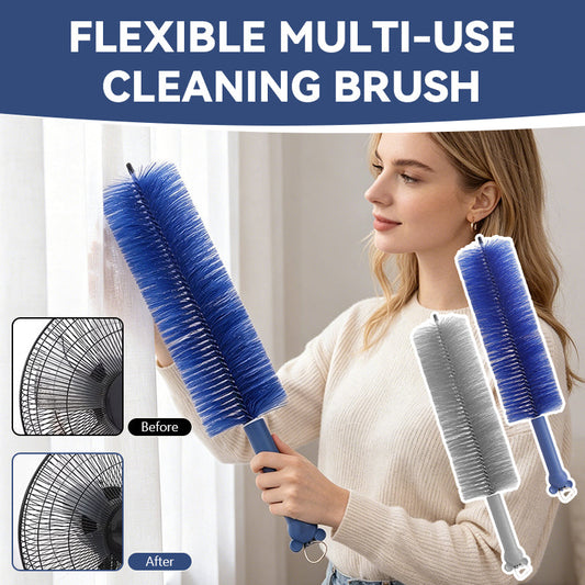 🔥Brosse de nettoyage polyvalente et flexible – Nettoyant pour ventilateurs, moustiquaires, stores et canalisations