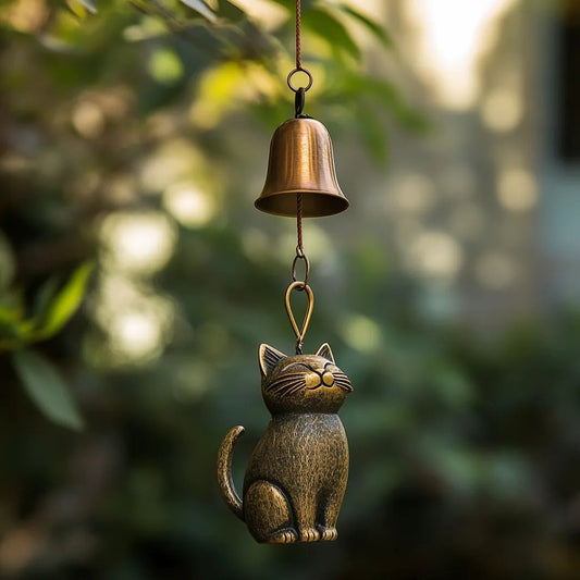 ⏳Ajankohtainen tarjous: 60 % alennus🐱Käsintehty retro-kissatuulikello