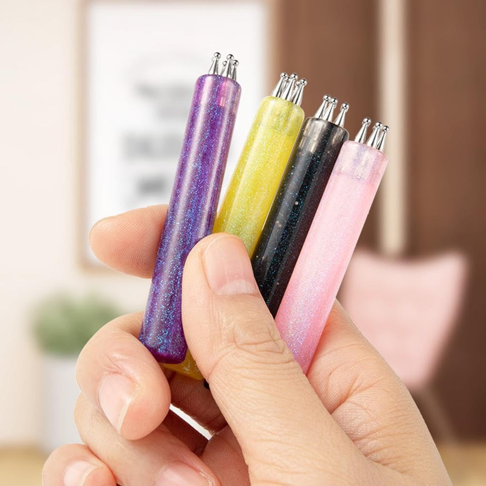 🌈Stylo à pois pour ongles « Fleur à 5 pétales »💅