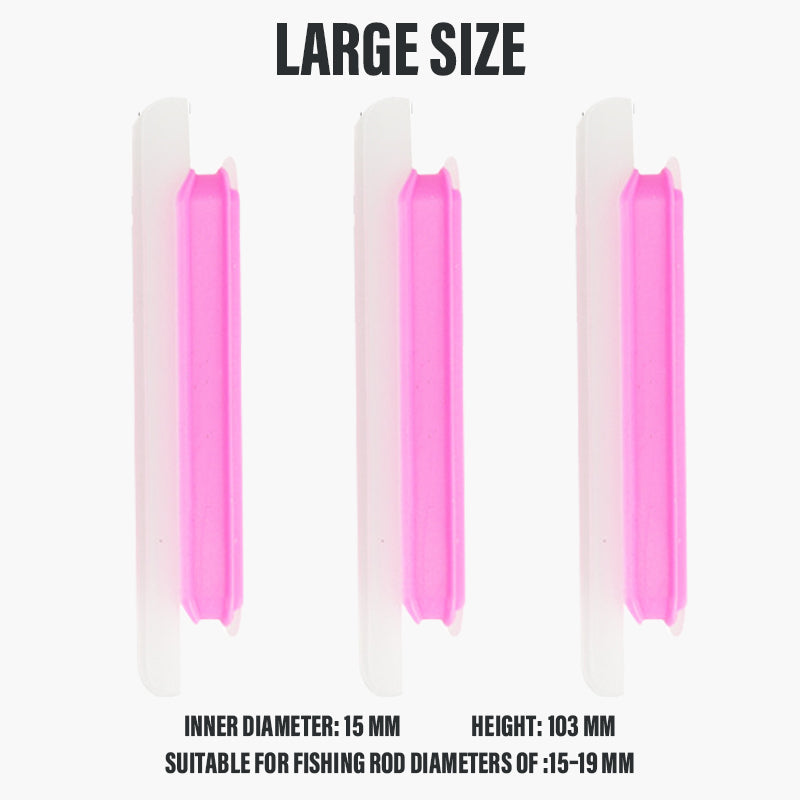 🎣 Porte-ligne amovible en silicone pour canne à pêche