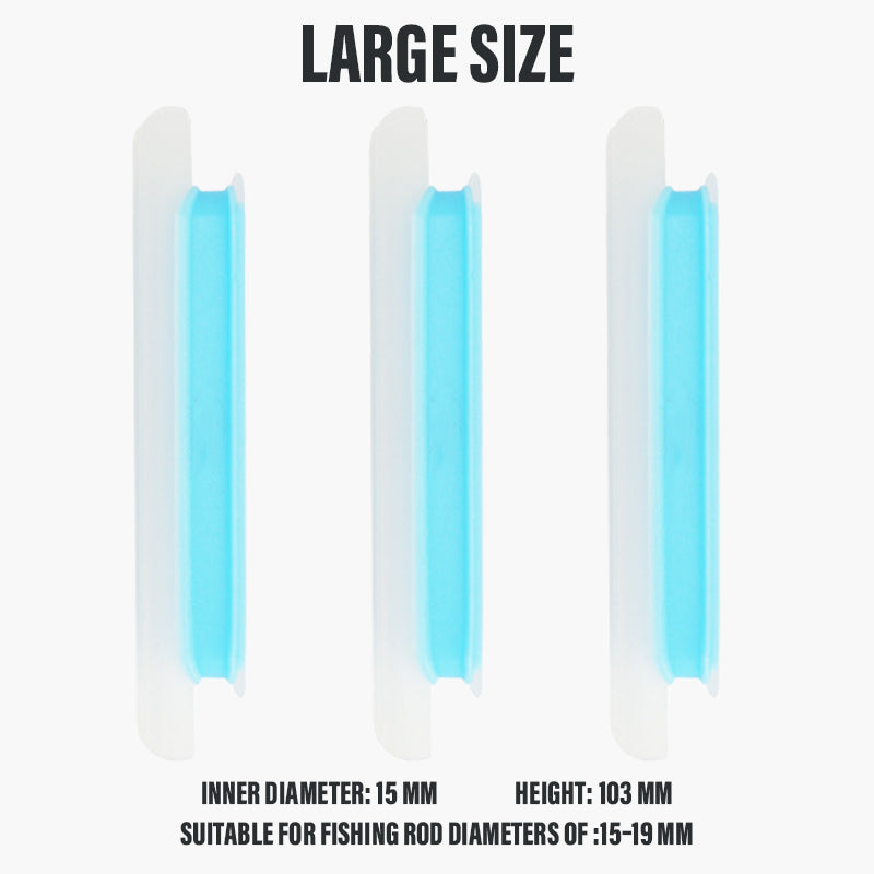 🎣 Porte-ligne amovible en silicone pour canne à pêche
