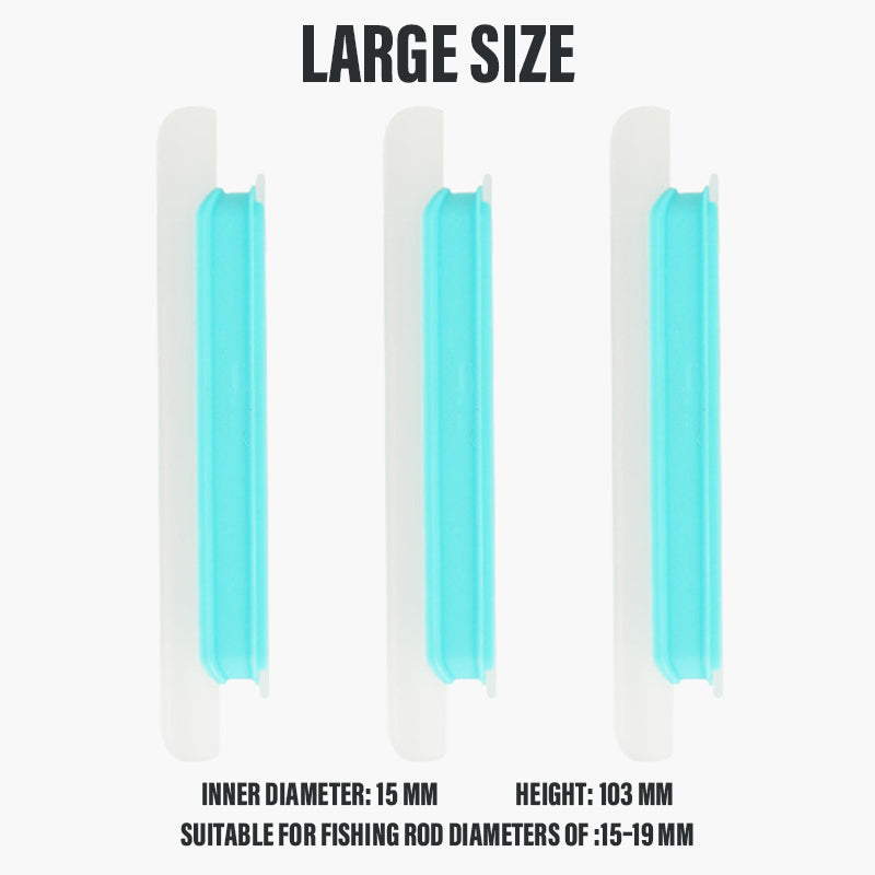 🎣 Porte-ligne amovible en silicone pour canne à pêche