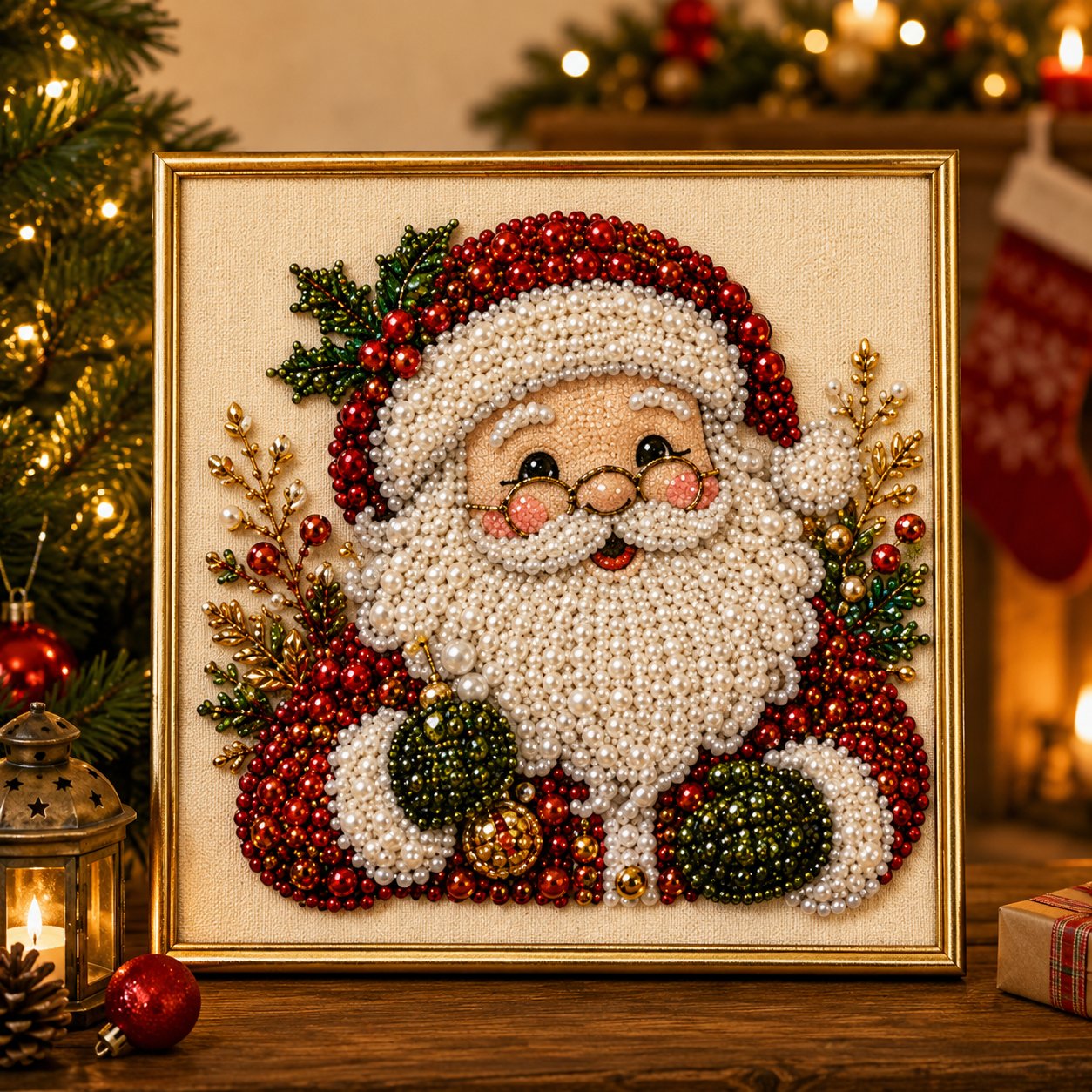 🧘Détendant et adapté aux débutants - 🎨💎Kit de peinture aux perles « Diamond Painting » de Noël à réaliser soi-même