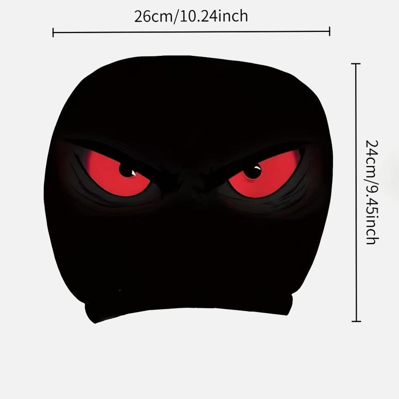 Housse d'appuie-tête imprimée « Funny Face » – Accessoire d'intérieur pour voiture