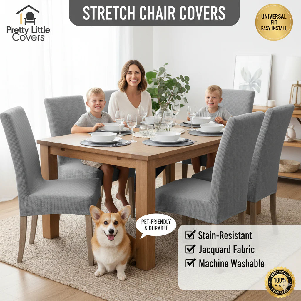 🪑Housses de chaise : redonnez instantanément un coup de jeune à une vieille chaise !