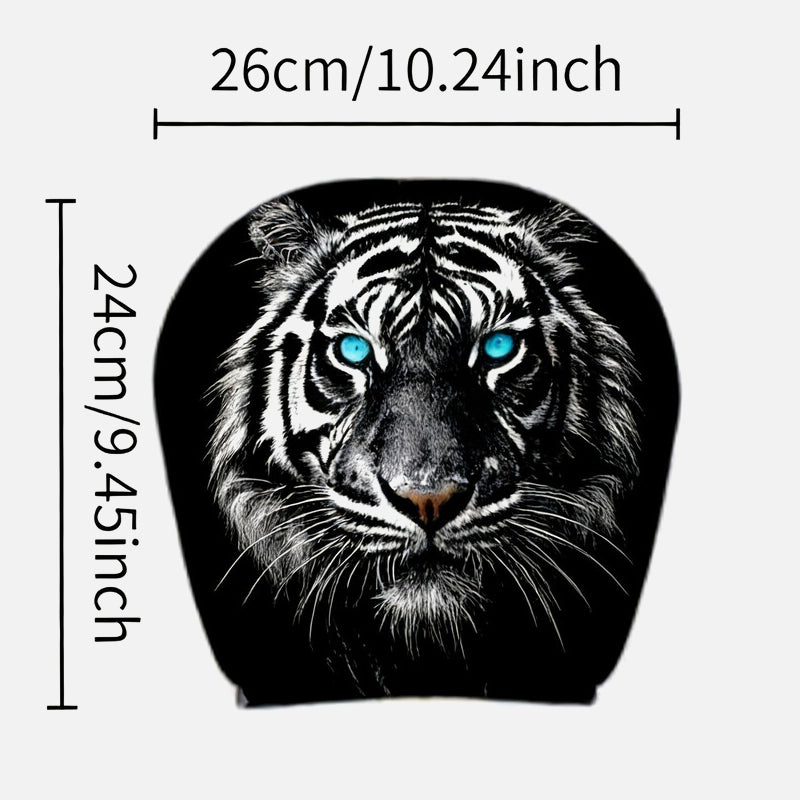 Housse d'appuie-tête imprimée « Funny Face » – Accessoire d'intérieur pour voiture