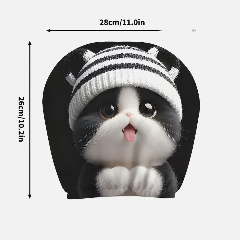 Housse d'appuie-tête imprimée « Funny Face » – Accessoire d'intérieur pour voiture