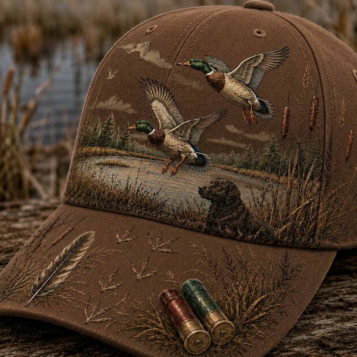 💥 Offre à durée limitée : 50 % de réduction -🦆 Casquette « Wild & Ready » pour la chasse au canard - 100 % coton