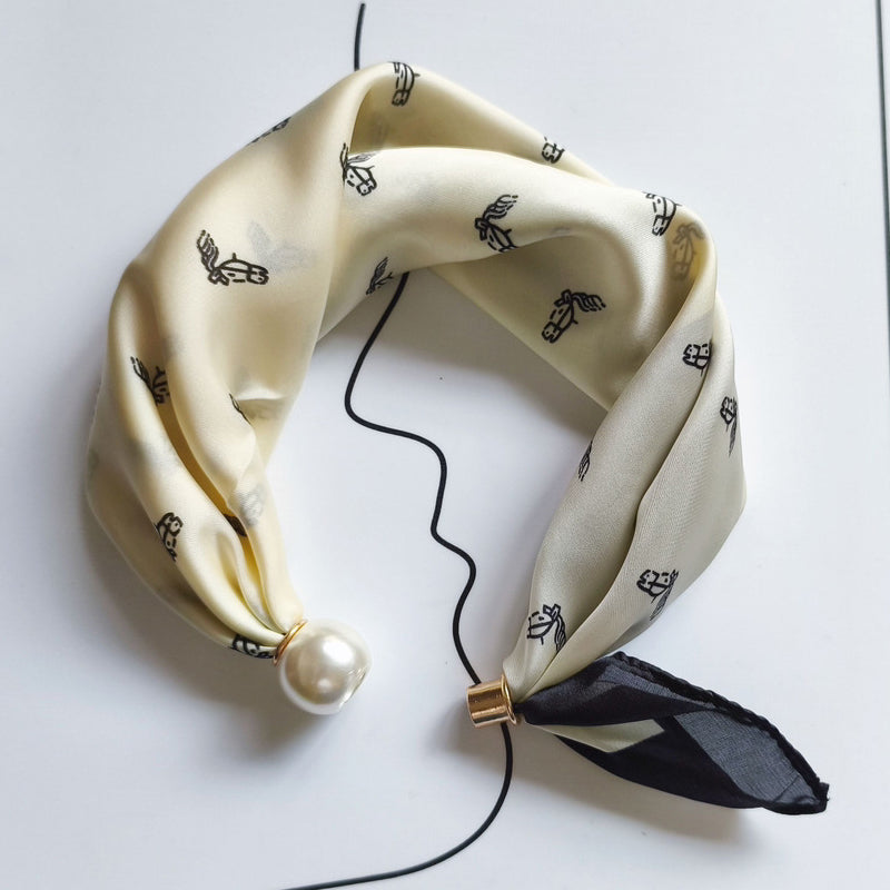 🤍 Collier avec rangée de perles et fermoir magnétique – Fermoir magnétique, prêt en quelques secondes !✨📦