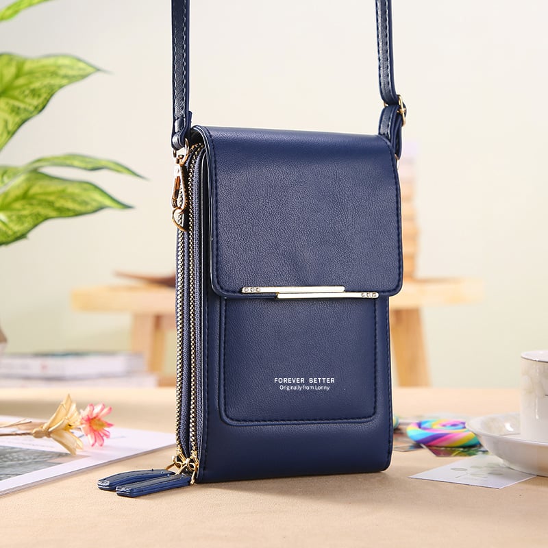 🏆Promotion du dernier jour : 60 % de réduction 👜📱 Portefeuille-étui à bandoulière pour téléphone tactile pour femme, simple et élégant