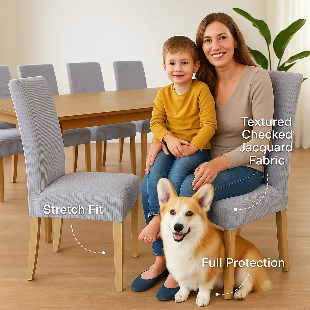 🪑Housses de chaise : redonnez instantanément un coup de jeune à une vieille chaise !