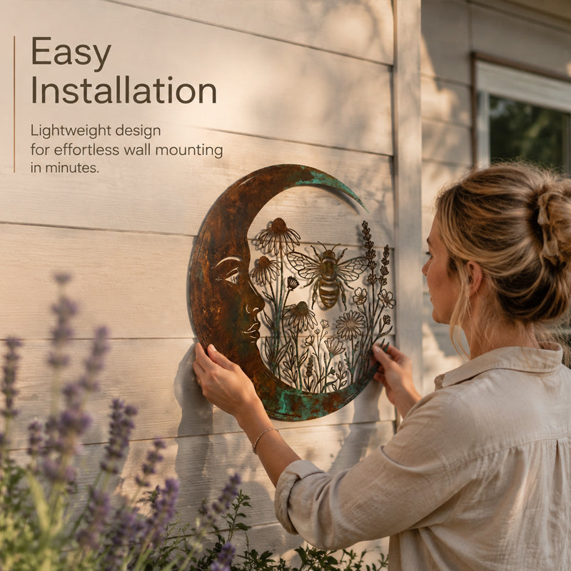 🌙Décoration murale « Dragonfly Moon »