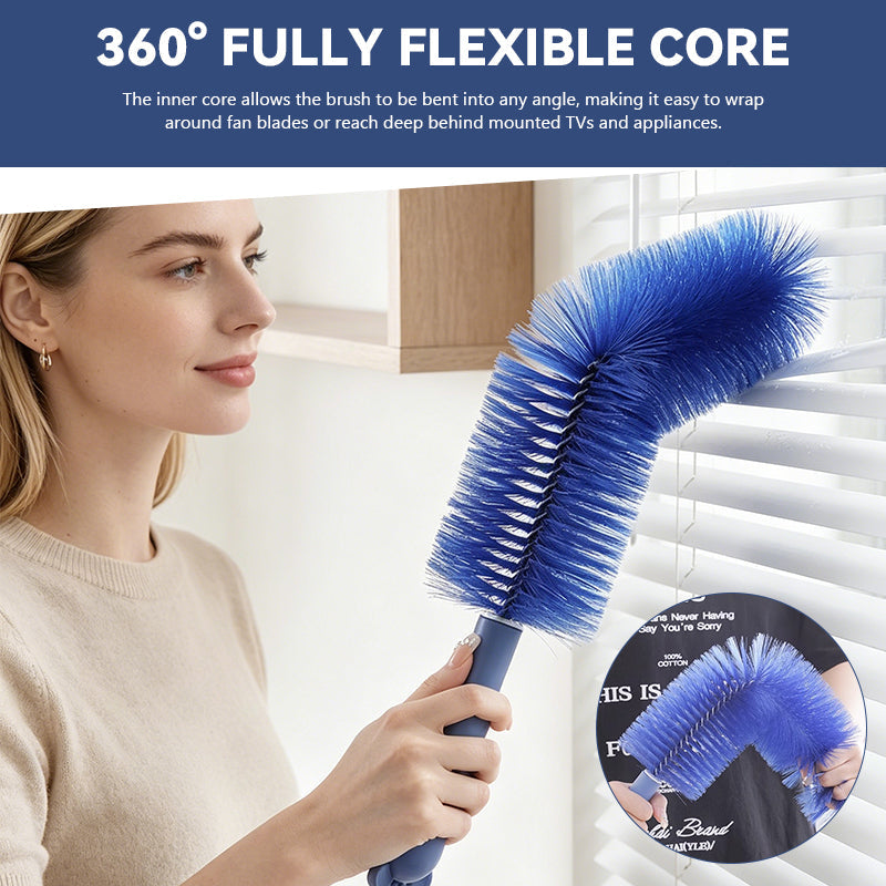 🔥Brosse de nettoyage polyvalente et flexible – Nettoyant pour ventilateurs, moustiquaires, stores et canalisations