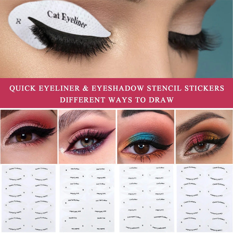 Modèle de maquillage ombres à paupières/eyeliner autocollants