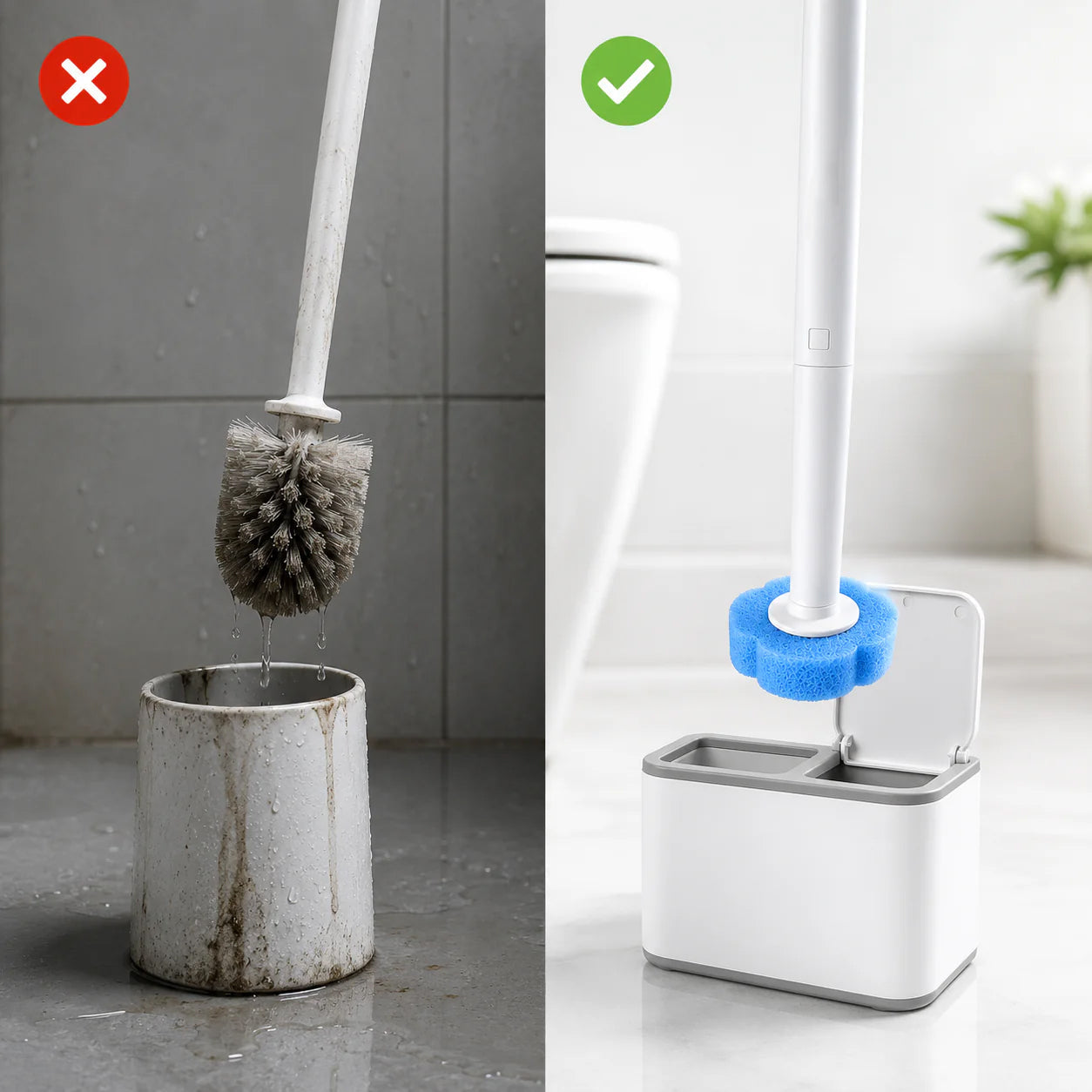 Brosse de toilette jetable