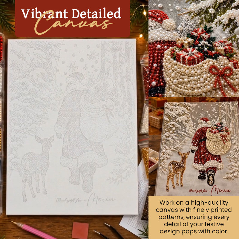 🌟 Kit de peinture aux perles « Noël festif » 🎨