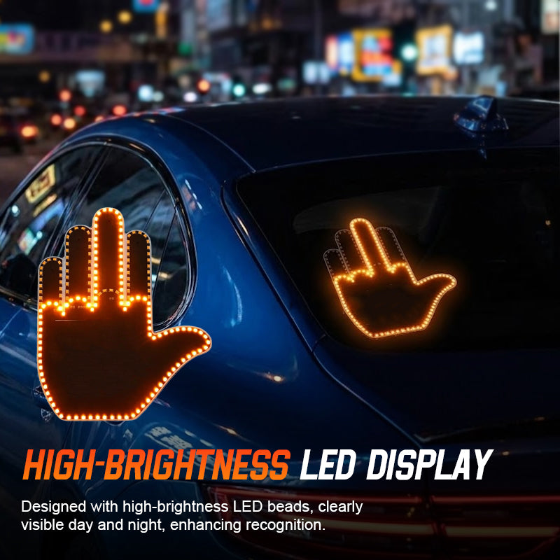 Éclairage LED gestuel pour vitres de voiture