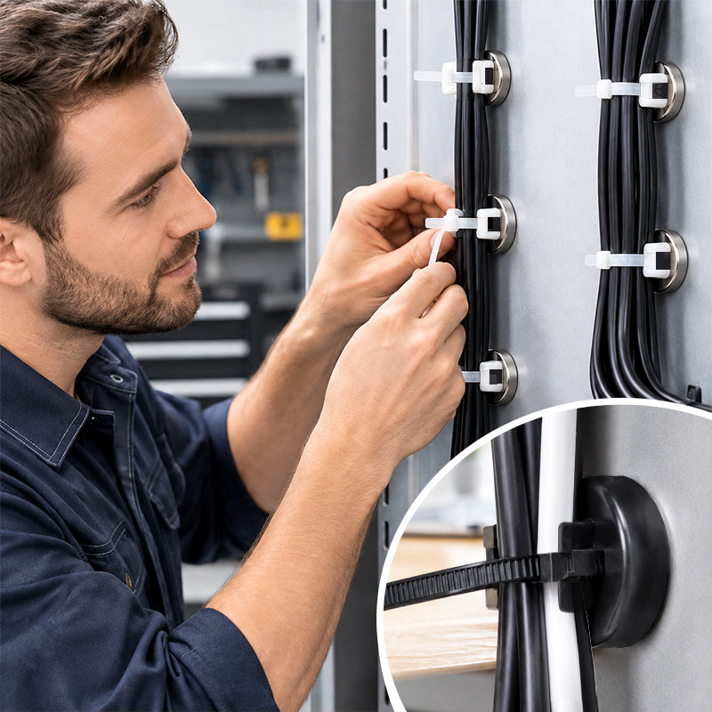 🧲 Support magnétique compact de 16 mm pour attaches de câbles