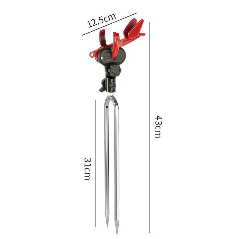 🎣Support de tourelle——Fini les oscillations, fini les glissements : votre canne reste bien en place jusqu'à ce que vous soyez prêt à combattre