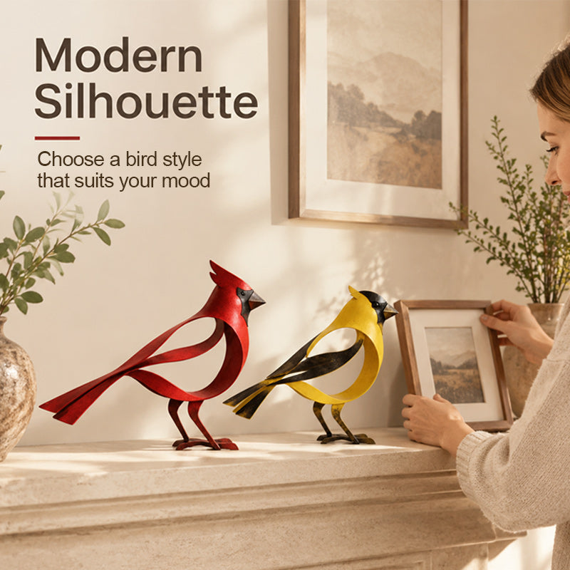 🕊️Sculpture d'oiseau en métal pour la décoration d'intérieur