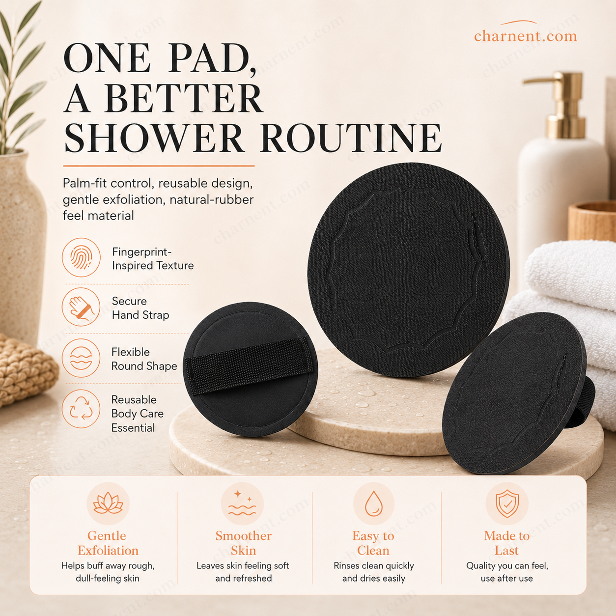 🚿 Éponges exfoliantes pour le bain 🧖‍♀️