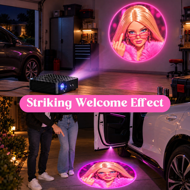 Projecteurs de bienvenue pour voiture | Effets lumineux personnalisés à motifs