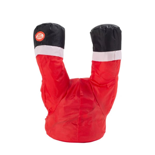 Ensemble de rennes et de pères Noël qui s'écrasent