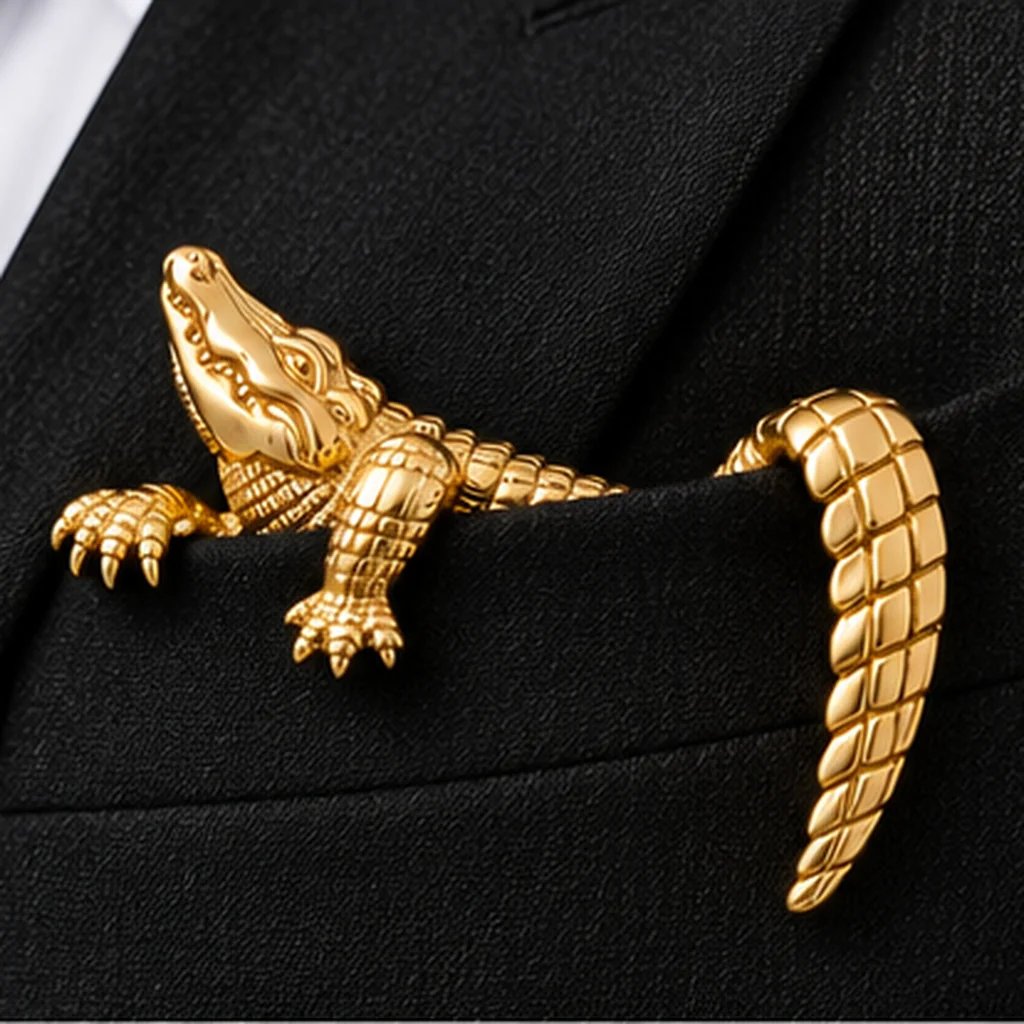 ✨ Broche animale sculptée de luxe – Un accessoire haut de gamme qui ne passe pas inaperçu, idéal pour les costumes et les blazers