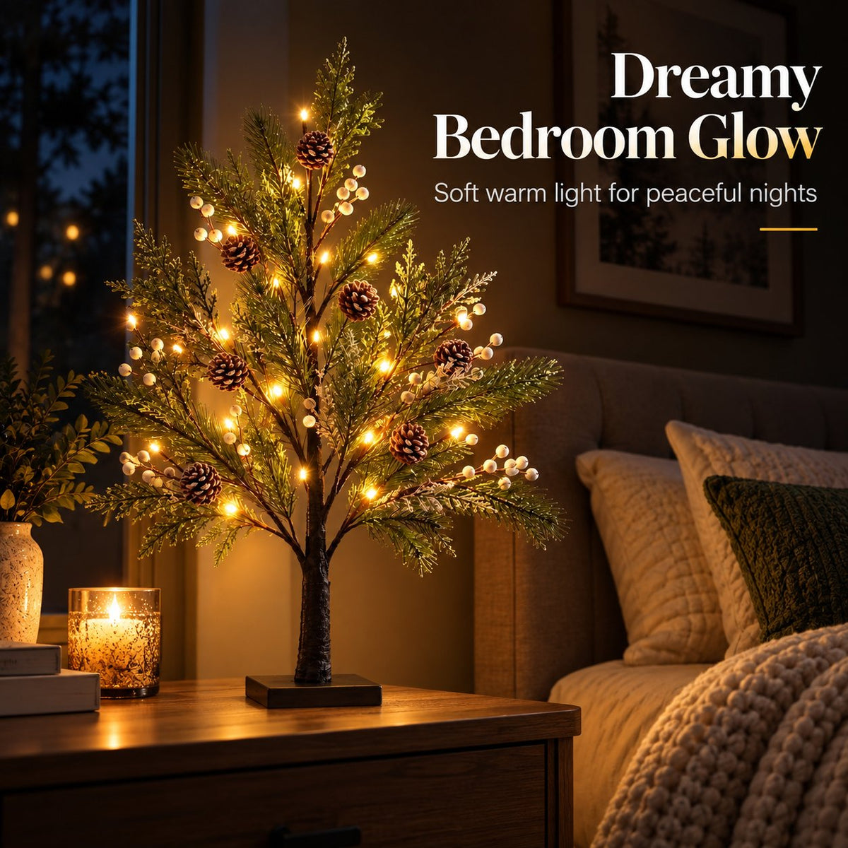 🎄💡 Arbre lumineux à LED – Une élégance naturelle pour toutes les saisons 🌿✨