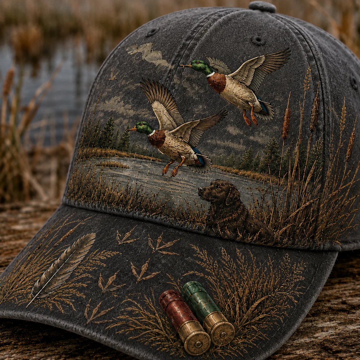 💥 Offre à durée limitée : 50 % de réduction -🦆 Casquette « Wild & Ready » pour la chasse au canard - 100 % coton