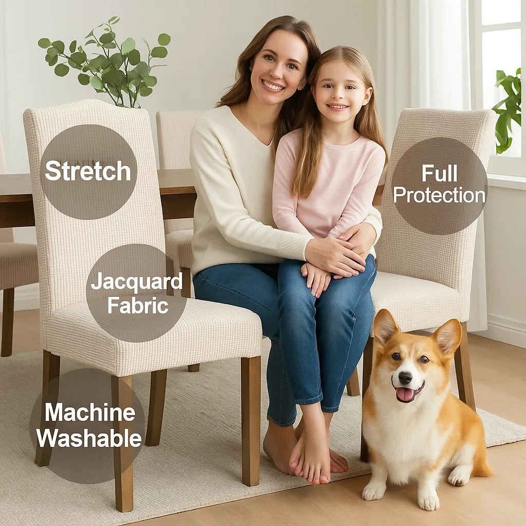 🪑Housses de chaise : redonnez instantanément un coup de jeune à une vieille chaise !