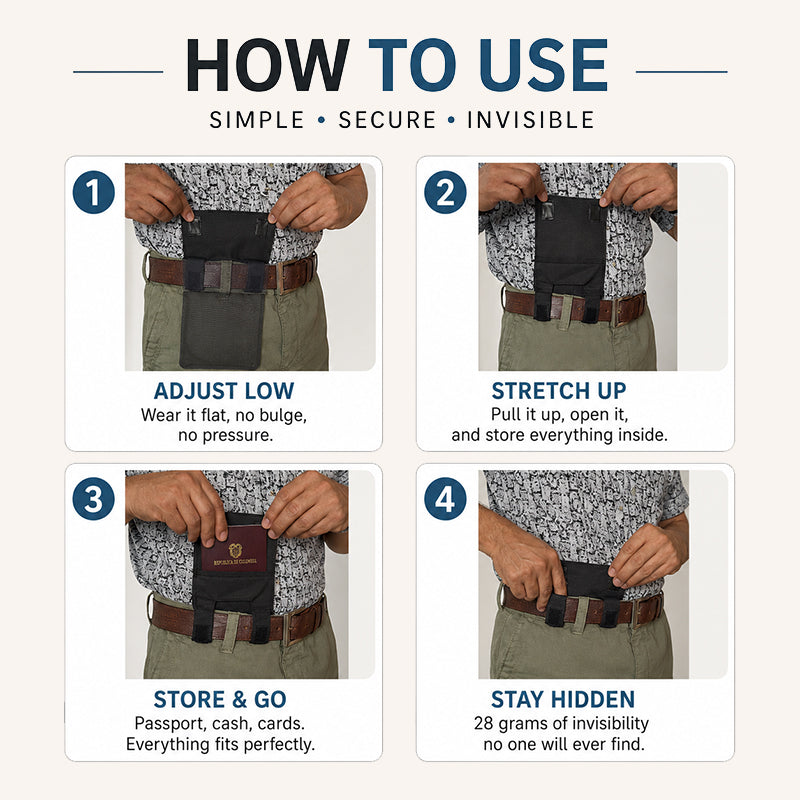 🔒 Pochette de ceinture antivol : protégez vos objets essentiels