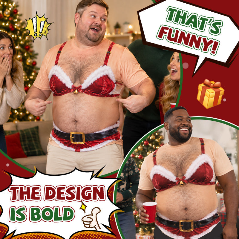 Funny Christmas Santa Shirt – Hilarious Ugly Christmas Sweater for Men