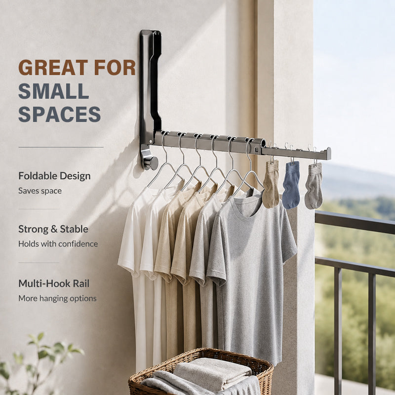🧺 Porte-vêtements pliable à accrocher à la porte
