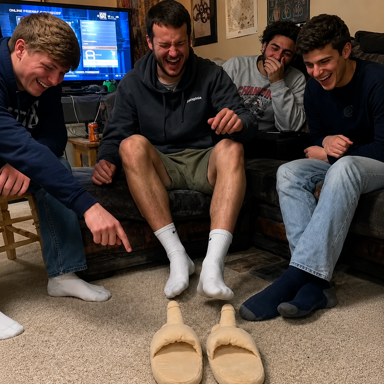 Chaussons rigolos et originaux pour faire des farces