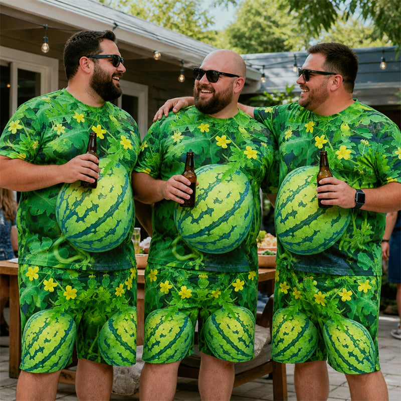 🍉 Lot de t-shirts avec imprimé pastèque rigolo