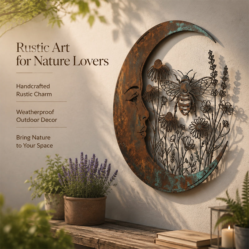 🌙Décoration murale « Dragonfly Moon »