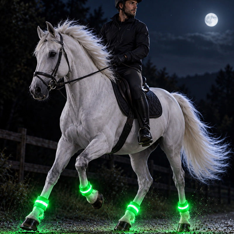 Bracelets LED pour chevaux | Bracelets lumineux haute visibilité pour l'équitation nocturne