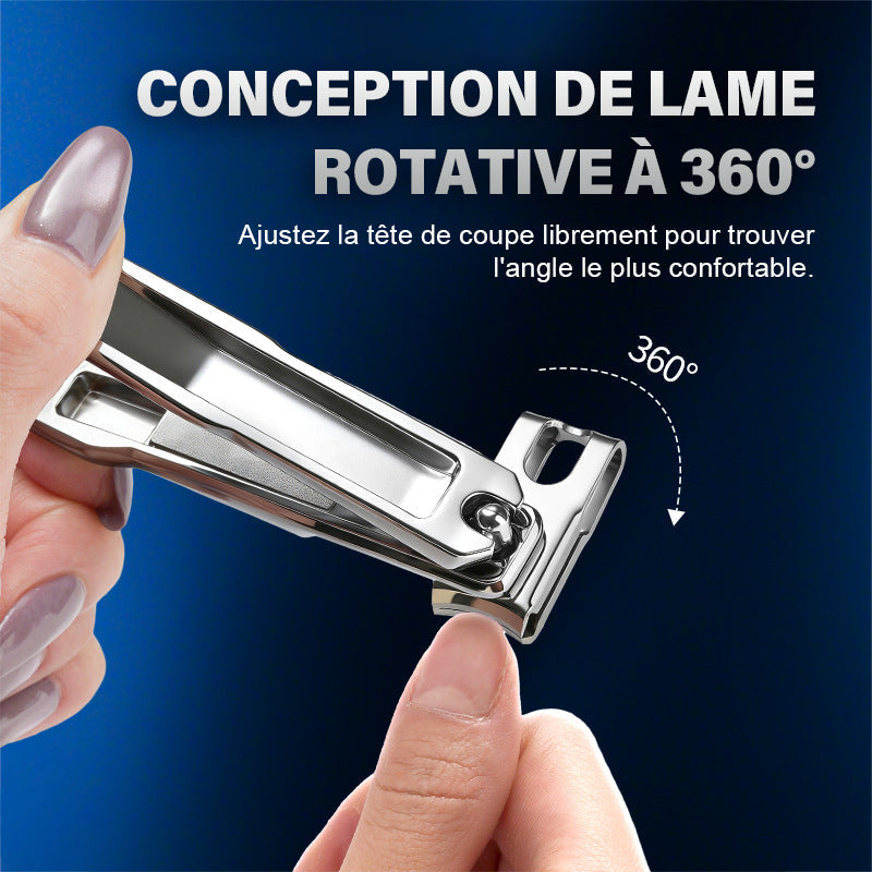 Pince à ongles rotative à 360 degrés en acier inoxydable multi
