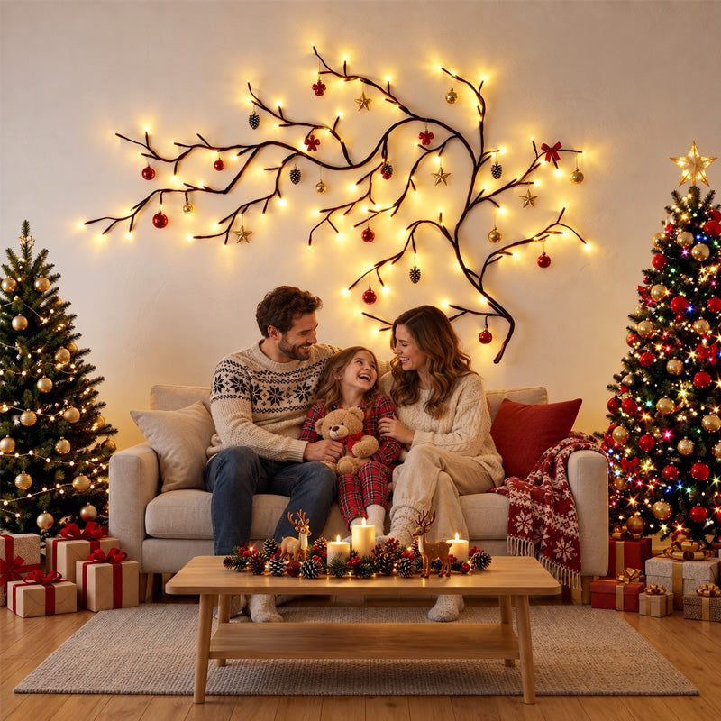 Lumière de nuit décorative à LED « branche » à lumière blanche chaude