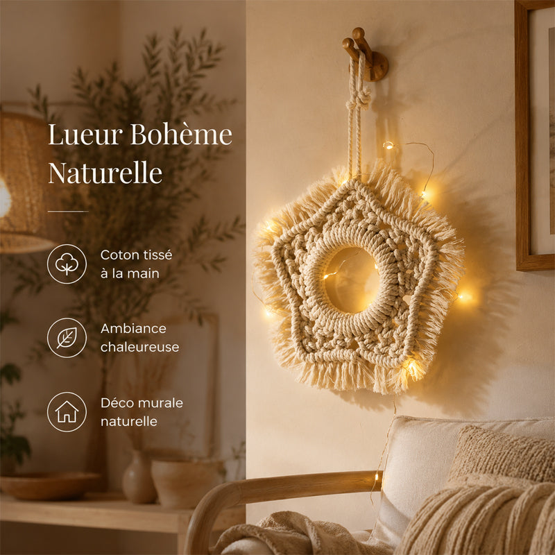 ⭐ Suspension Murale Étoile Nordique Grand Format