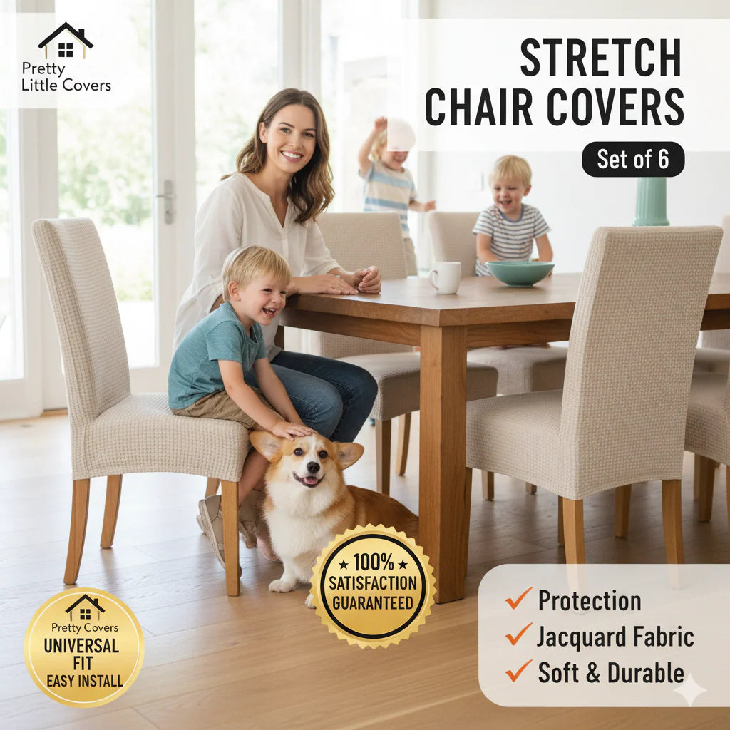 🪑Housses de chaise : redonnez instantanément un coup de jeune à une vieille chaise !