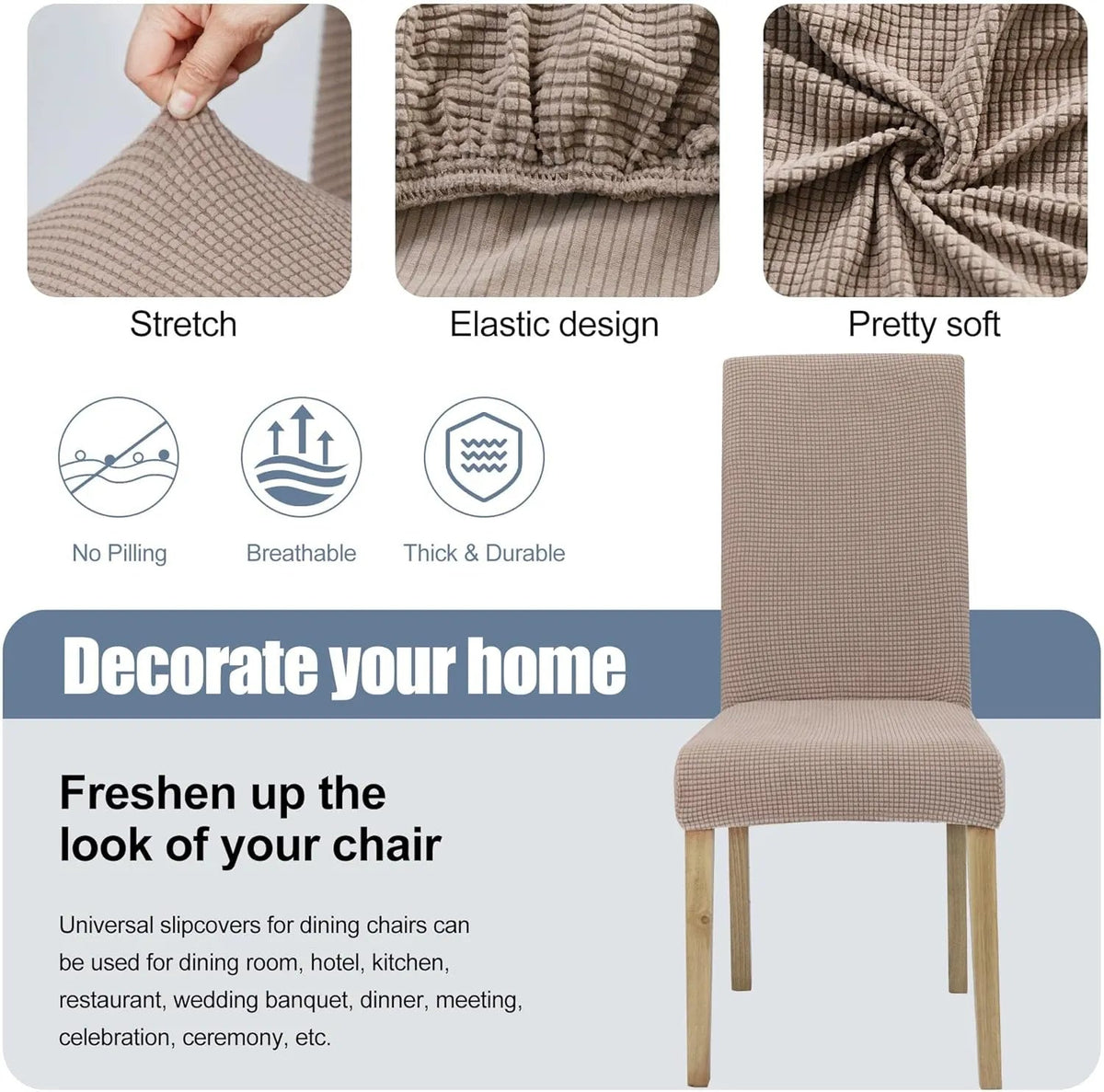 🪑Housses de chaise : redonnez instantanément un coup de jeune à une vieille chaise !