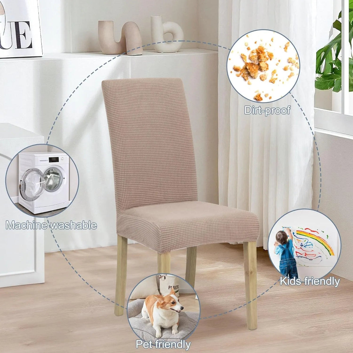 🪑Housses de chaise : redonnez instantanément un coup de jeune à une vieille chaise !